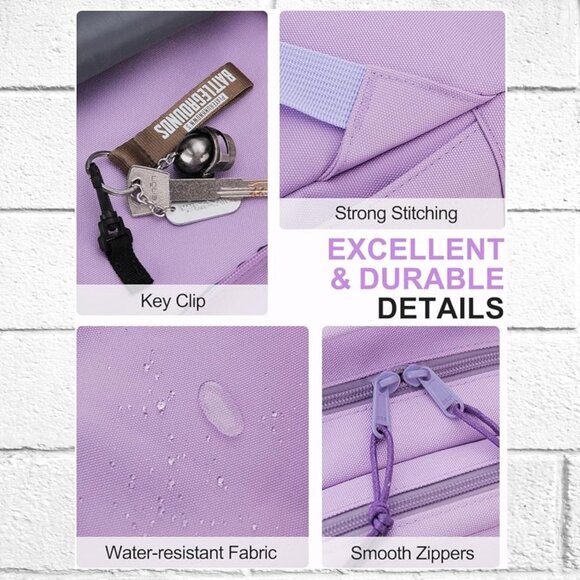 NWT! 18L Lightweight Water-resistant Backpack w/Two Sections & Bottle Pockets - Picture 5 of 16